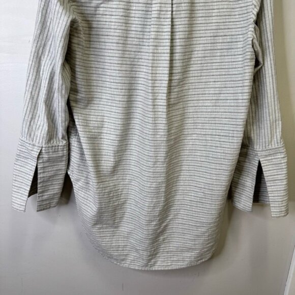 Madewell Split Cuff Tunic Shirt in Weathered Concrete Size Medium 100% Cotton - Picture 9 of 12